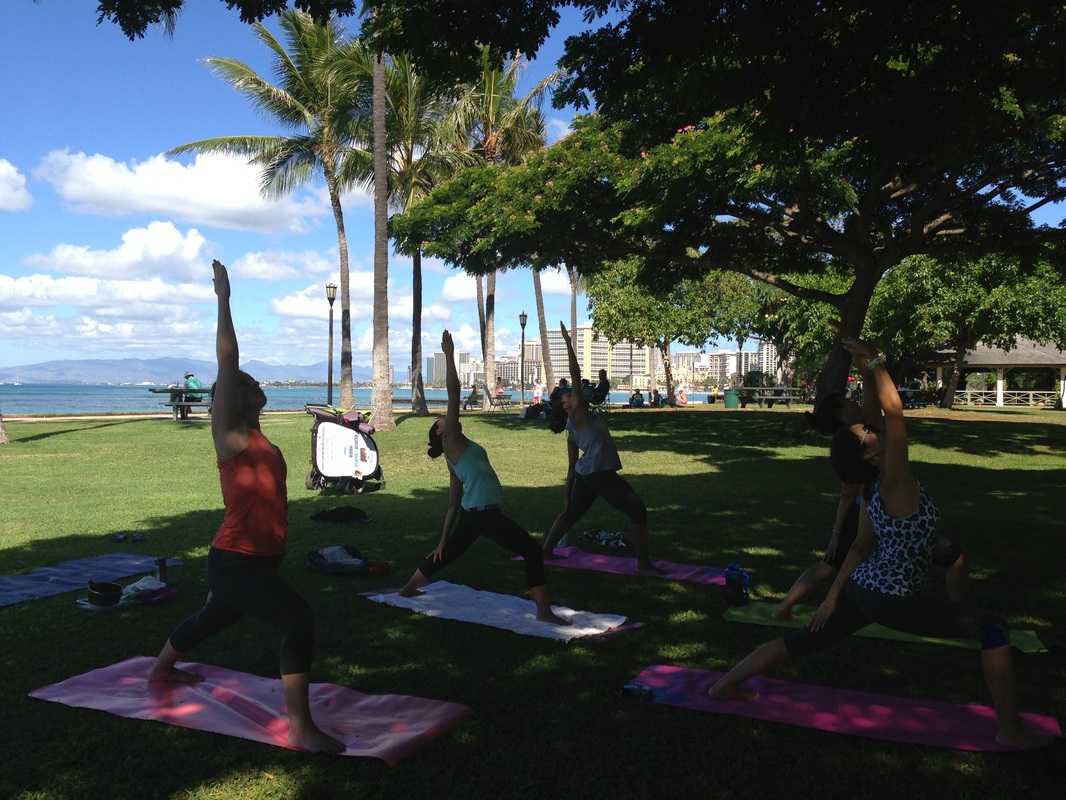 Beach Sunset Yoga Hawaii Mindful Hikes And Wellness Retreats Picture